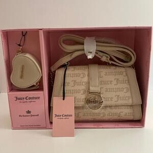 Juicy Couture Fancy flap & heart coin purse set